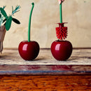 Cherry Toilet Brush and Holder