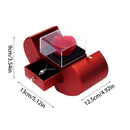 Eternal Rose + Necklace in a Red Apple Jewelry Box